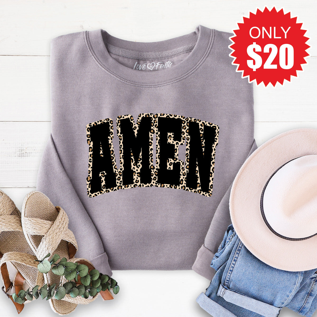 Amen Sweatshirt - Heather Storm - 20 product image 1