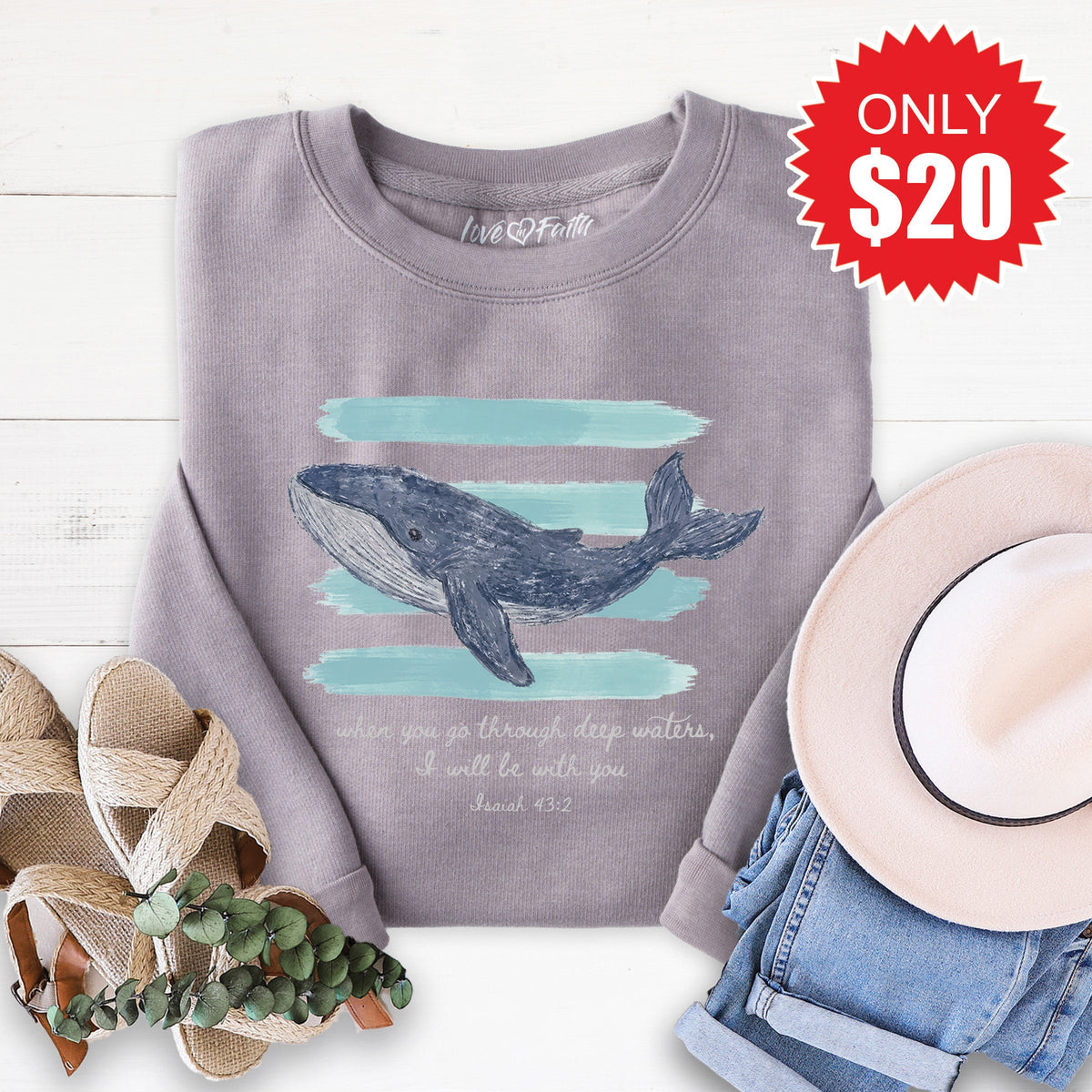 Deep Waters Sweatshirt - Heather Storm - 20 product image 1
