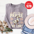 Off To Praise The Lord Sweatshirt - Heather Storm - 20 product image 1