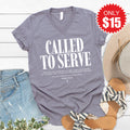 Called To Serve V-Neck - Heather Storm - 15