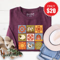 Amazing Grace Blocks Sweatshirt - Heather Sugar Plum - 20 product image 1
