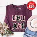God Is Good Sweatshirt - Heather Sugar Plum - 20 product image 1