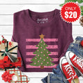 Christmas Tree Sweatshirt - Heather Sugar Plum - 20 product image 1