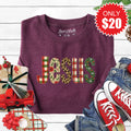 Jesus Sweatshirt - Heather Sugar Plum - 20 product image 1