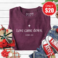 Love Came Down Sweatshirt - Heather Sugar Plum - 20 product image 1