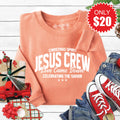 Jesus Crew Sweatshirt - Heather Terracotta - 20 product image 1
