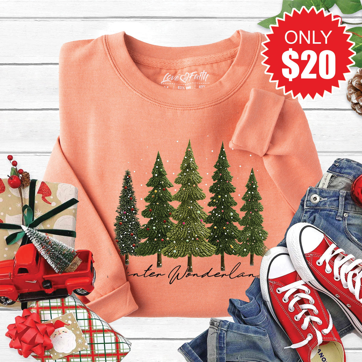 Winter Wonderland Sweatshirt - Heather Terracotta - 20 product image 1