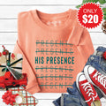 His Presence Sweatshirt - Heather Terracotta - 20 product image 1