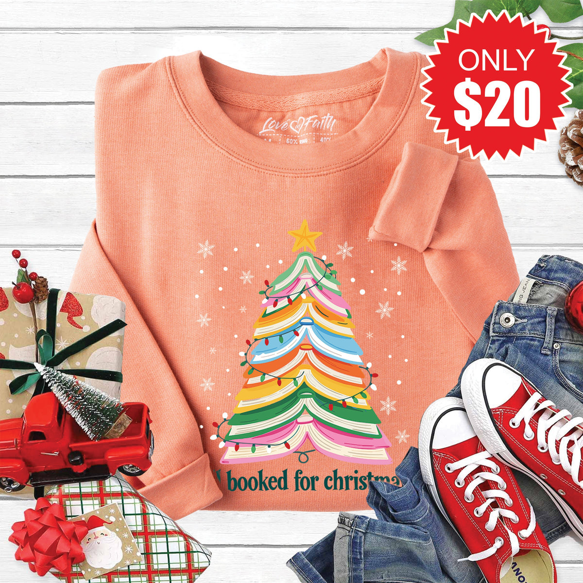 All Booked Sweatshirt - Heather Terracotta - 20 product image 1