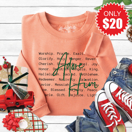 Adore Him Sweatshirt - Heather Terracotta - 20 product image 1