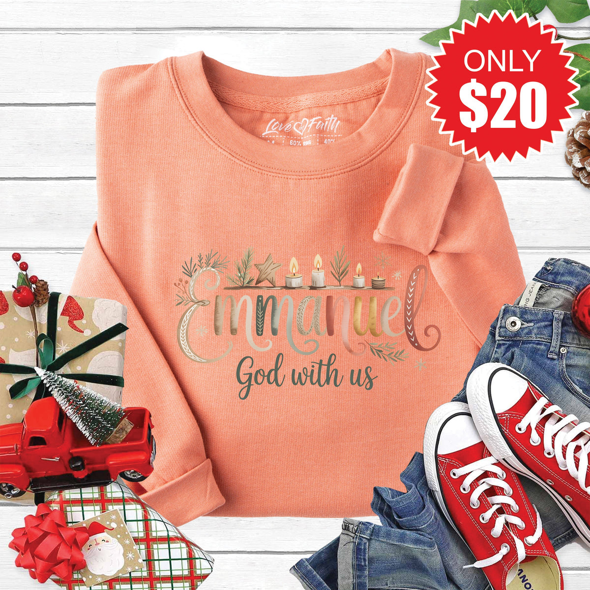 Emmanuel Sweatshirt - Heather Terracotta - 20 product image 1