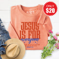 Jesus Is For Everyone Sweatshirt - Heather Terracotta - 20 product image 1