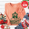 Oh Holy Night Sweatshirt - Heather Terracotta - 20 product image 1