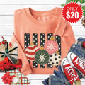 Christmas Ornaments Sweatshirt - Heather Terracotta - 20 product image 1