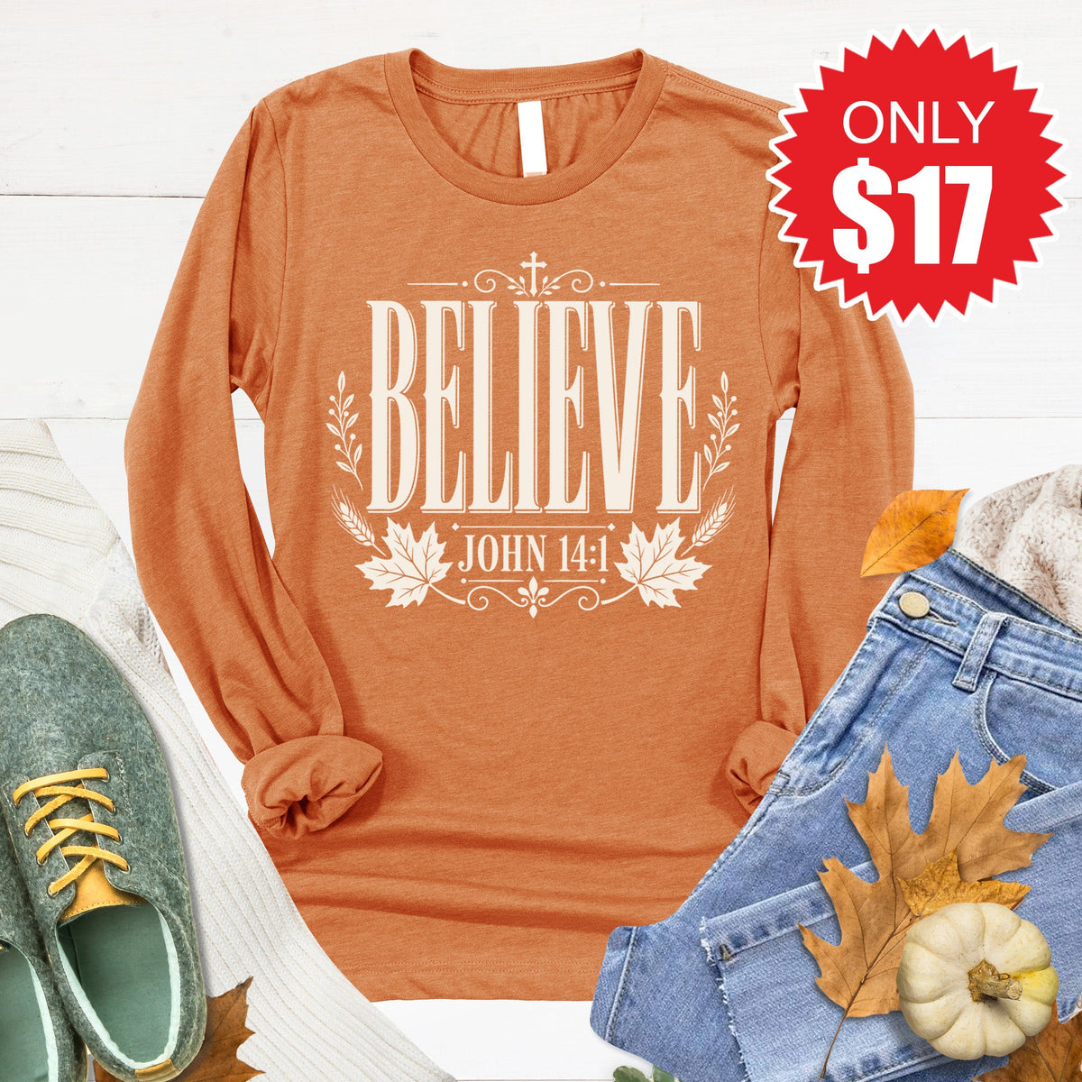 Believe Long Sleeve - Heather Autumn - 17 product image 1