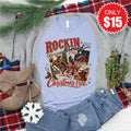 Rockin Around The Christmas Tree Tee - Heather Blue - 15 product image 1
