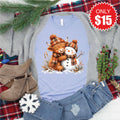 Christmas Cow Tee - Heather Blue - 15 product image 1
