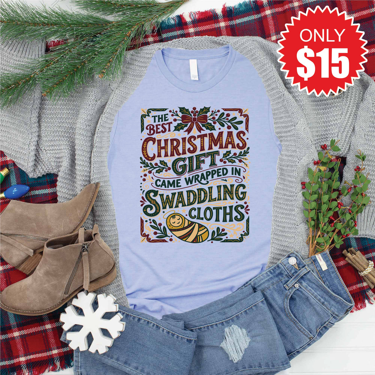 Best Gift Tee - Heather Blue - 15 product image 1