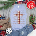 Gingham Cross Tee - Heather Blue - 15 product image 1