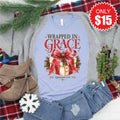 Wrapped In Grace Tee - Heather Blue - 15 product image 1