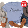 Faith Over Fear Tee - Heather Blue - 15 product image 1