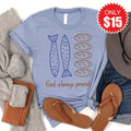 God Always Provides Tee - Heather Blue - 15 product image 1