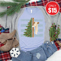 Cross and Christmas Tree Tee - Heather Blue - 15 product image 1