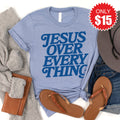Jesus Over Everything Tee - Heather Blue - 15 product image 1