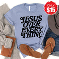 Jesus Over Everything Tee - Heather Blue - 15 product image 1