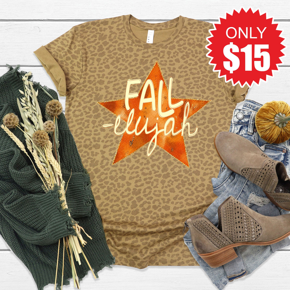 Fall Tee - Brown Leopard - 15 product image 1