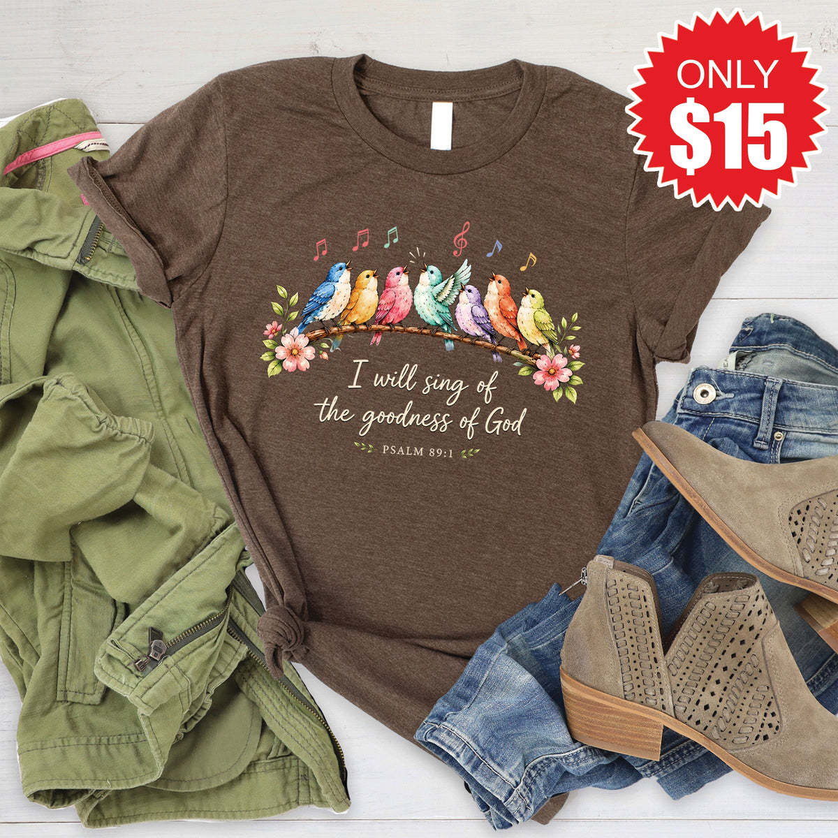 Goodness of God Tee - Heather Brown - 15 product image 1