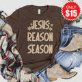 Jesus Is The Reason Tee - Heather Brown - 15 product image 1