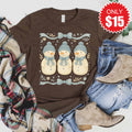 Snowmen Tee - Heather Brown - 15 product image 1