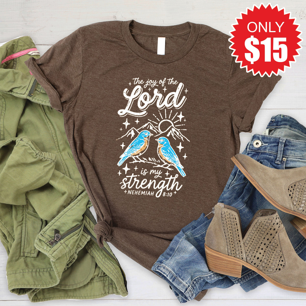 The Joy Of Lord Tee - Heather Brown - 15 product image 1