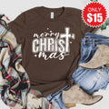 Merry Christmas Tee - Heather Brown - 15 product image 1