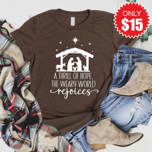 A Thrill of Hope Tee - Heather Brown - 15 product image 1