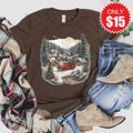 Vintage Christmas Tee - Heather Brown - 15 product image 1