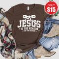 Jesus Is The Reason Tee - Heather Brown - 15 product image 1