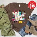 Be Fearless and Faithful Tee - Heather Brown - 15 product image 1