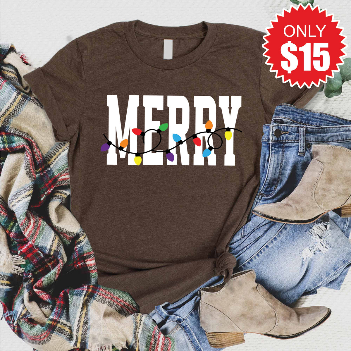 Merry Tee - Heather Brown - 15 product image 1