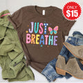 Just Breathe Tee - Heather Brown - 15 product image 1