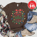Merry and Bright Yall Tee - Heather Brown - 15 product image 1
