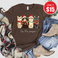 Christmas Cats Tee - Heather Brown - 15 product image 1