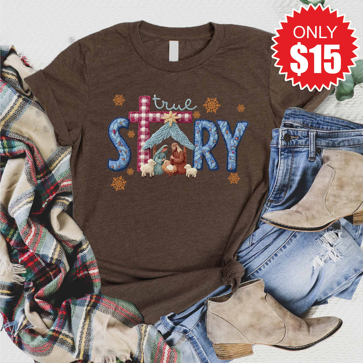 True Story Tee - Heather Brown - 15 product image 1