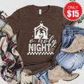 Oh Holy Night Tee - Heather Brown - 15 product image 1