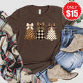 Christmas Leopard Tee - Heather Brown - 15 product image 1