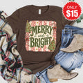 Merry and Bright Tee - Heather Brown - 15 product image 1