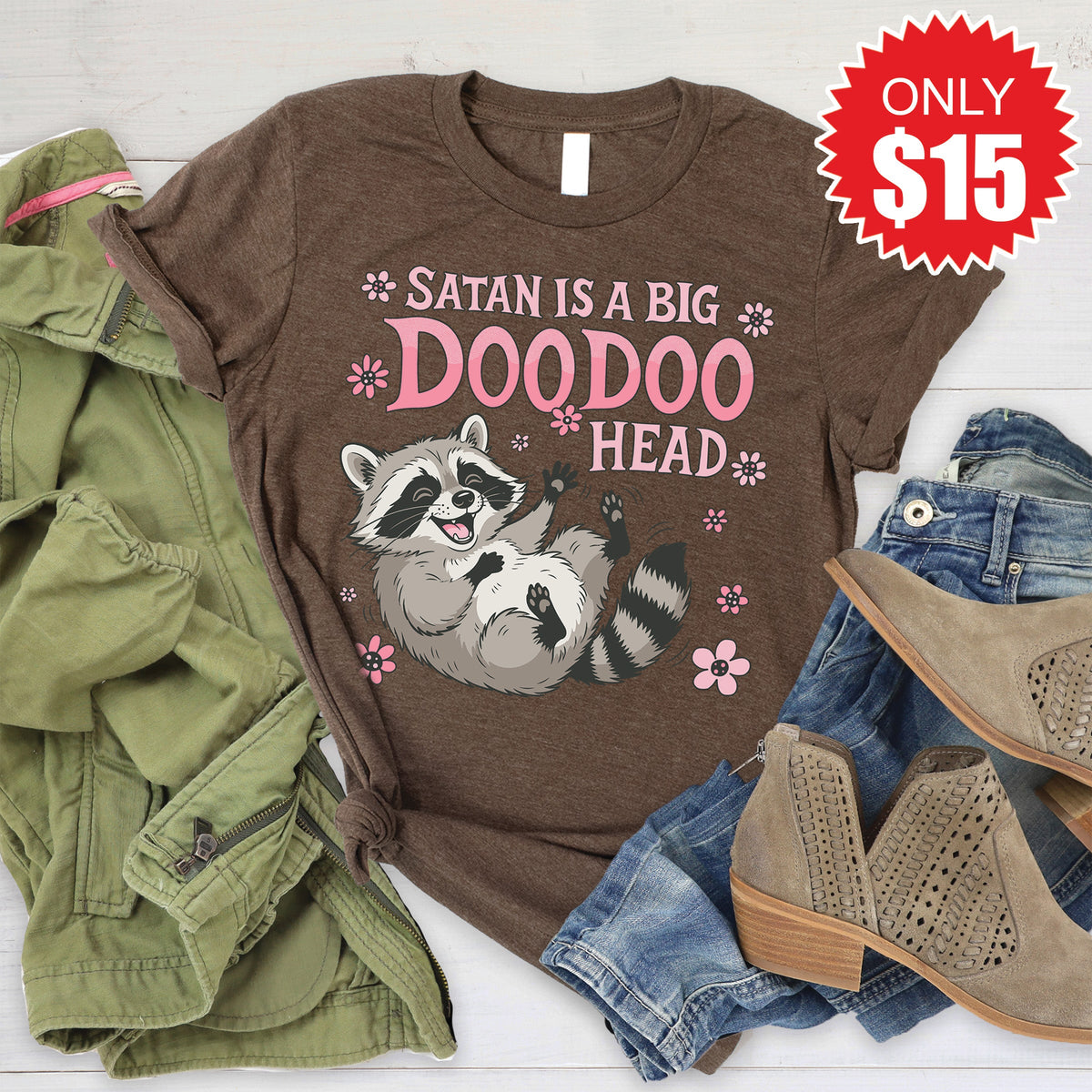Doodoo Head Tee - Heather Brown - 15 product image 1