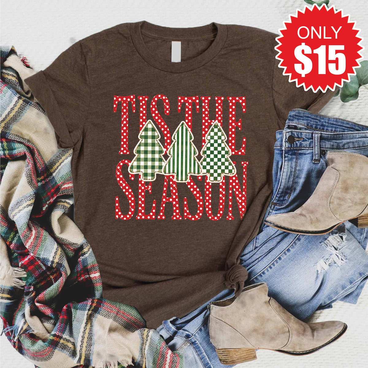 Tis The Season Tee - Heather Brown - 15 product image 1