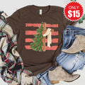 Cross and Christmas Tree Tee - Heather Brown - 15 product image 1